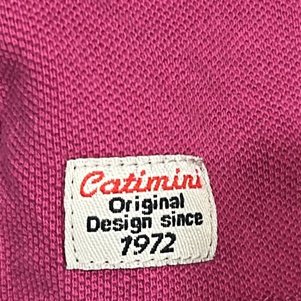 Catimini kids embroider Graphic 1/4 button down Polo Shirt short sleeve size 10
